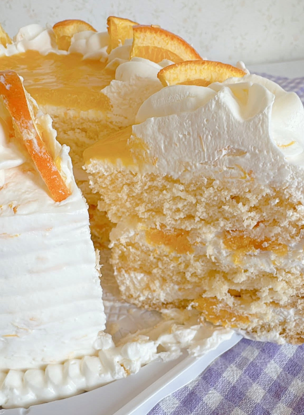 Tangerine Chiffon Cake 6-8 servings