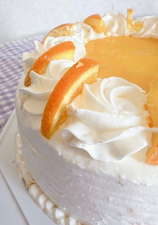 Tangerine Chiffon Cake 6-8 servings