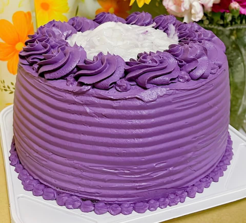 Purple yam cake