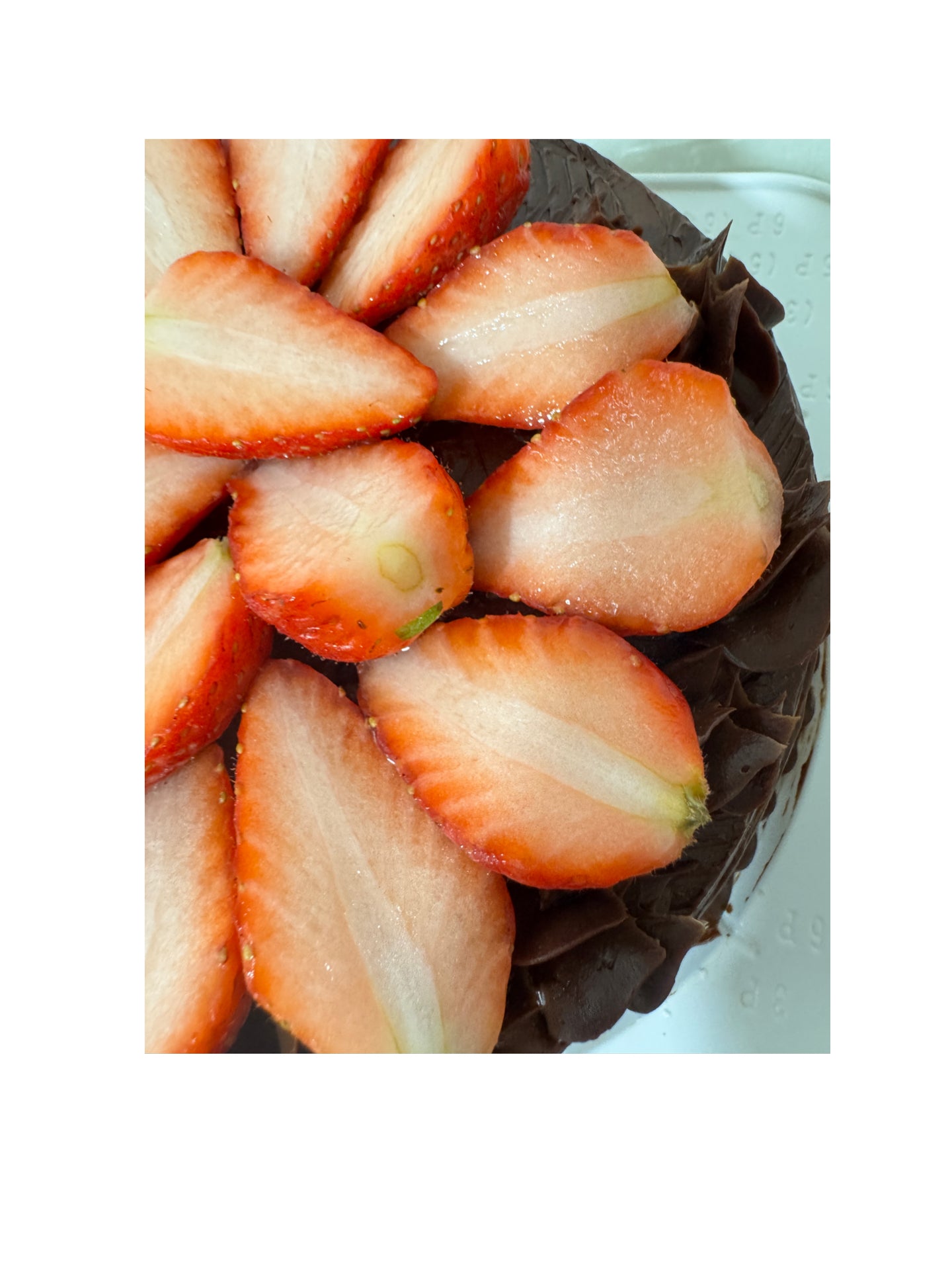 Chocolate Fudge Strawberry Cake